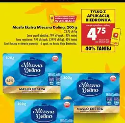 Biedronka Masło Ekstra Mleczna Dolina 200 g oferta