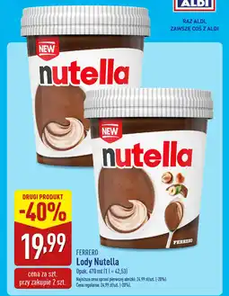 ALDI FERRERO Lody Nutella oferta