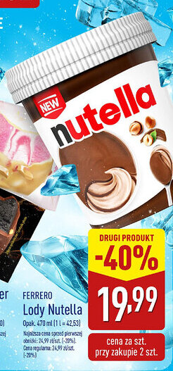 ALDI FERRERO Lody Nutella oferta