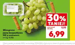 Kaufland Winogrona jasne bezpestkowe oferta