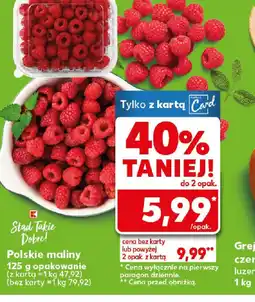 Kaufland Polskie maliny oferta