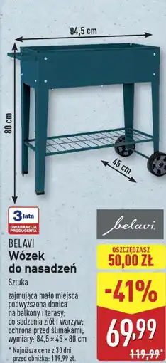 ALDI BELAVI Wózek do nasadzeń oferta