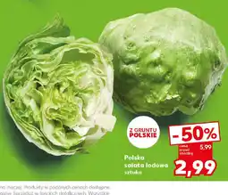 Kaufland Polska sałata lodowa oferta