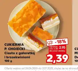 Kaufland Ciasto z galaretką i brzoskwiniami oferta