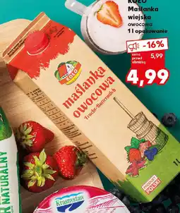Kaufland Maślanka wiejska owocowa Koło oferta