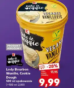 Kaufland Lody Bourbon Wanilia, Cookie Dough Take It Veggie oferta