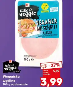 Kaufland Wegańska wędlina Take It Veggie oferta