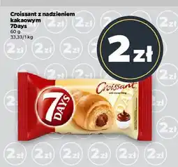 Netto Croissant z nadzieniem o smaku kakaowym 7 Days oferta