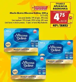Biedronka Masło ekstra 82% Mleczna Dolina oferta