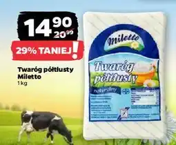 Netto Twaróg naturalny półtłusty Miletto oferta