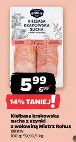 Netto Kiełbasa krakowska sucha Mistrz Rohus oferta