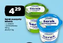 Netto Serek puszysty śmietankowy Miletto oferta