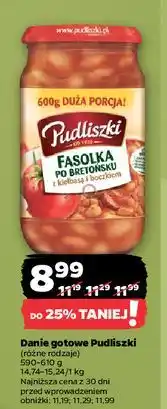 Netto Fasolka po bretońsku z kiełbasą i boczkiem Pudliszki oferta