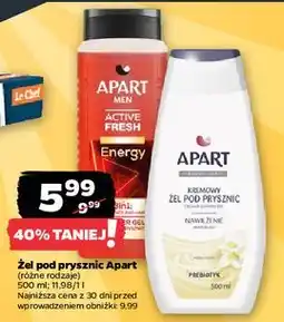 Netto Żel pod prysznic nawilżenie Apart Natural Prebiotic oferta