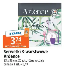 E.Leclerc Serwetki 3 warstwowe 33 x cm Wiodąca Marka Ardence oferta