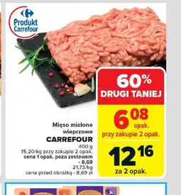Carrefour Mięso mielone wieprzowe Carrefour oferta