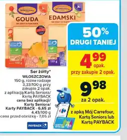 Carrefour Ser żółty Włoszczowa oferta