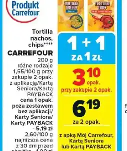 Carrefour Tortilla, nachos, chips Carrefour oferta