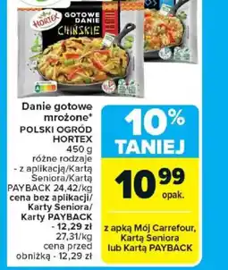 Carrefour Danie gotowe mrożone Hortex oferta
