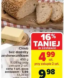 Carrefour Chleb bez drożdży ze słonecznikiem oferta