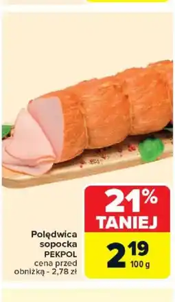 Carrefour Polędwica sopocka Pekpol oferta