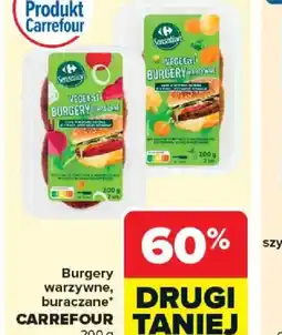 Carrefour Burgery warzywne, buraczane Carrefour oferta