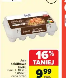 Carrefour Jaja ściółkowe Simpl oferta
