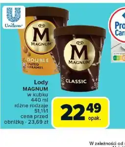 Carrefour Lody Magnum w kubku oferta