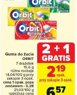 Carrefour Guma do żucia Orbit oferta