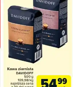 Carrefour Kawa ziarnista Davidoff oferta