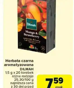 Carrefour Herbata czarna aromatyzowana Dilmah oferta