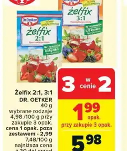 Carrefour Zelfix Dr. Oetker oferta