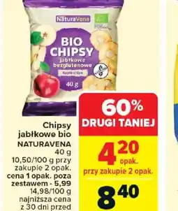 Carrefour Chipsy jabłkowe bio Naturavena oferta