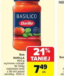 Carrefour Sos Barilla Basilico oferta