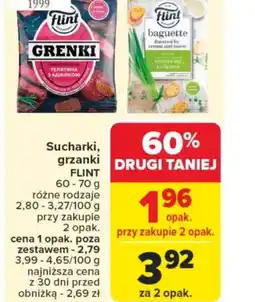 Carrefour Sucharki, grzanki Flint oferta