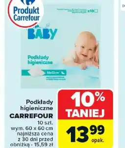 Carrefour Podkłady higieniczne Carrefour Baby oferta