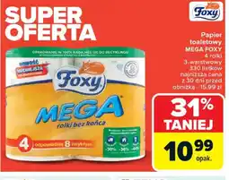 Carrefour Papier toaletowy Mega Foxy oferta
