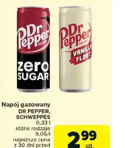 Carrefour Napój gazowany Dr Pepper, Schweppes oferta