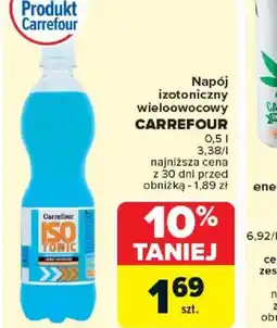 Carrefour Napój izotoniczny wieloowocowy Carrefour oferta