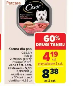 Carrefour Karma dla psa Cesar oferta