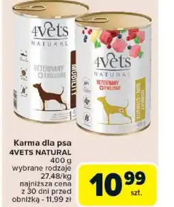Carrefour Karma dla psa 4Vets Natural oferta
