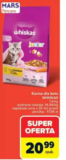 Carrefour Karma dla kota Whiskas oferta