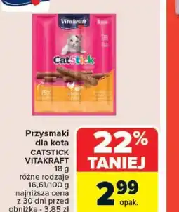 Carrefour Przysmak dla kota Catstick Vitakraft oferta