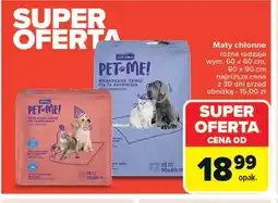Carrefour Maty chłonne Pet Me! oferta