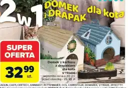 Carrefour Domek z kartonu z drapakiem dla kota V-Trade oferta
