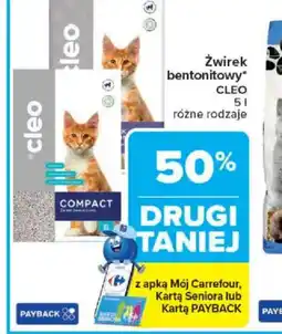 Carrefour Zwirek bentonitowy Cleo oferta