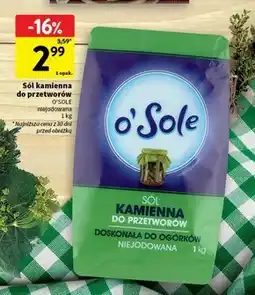 Intermarche Sól kamienna O'Sole oferta