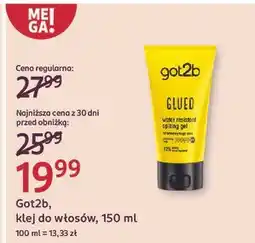 Rossmann Klej do włosów Got2B Glued oferta