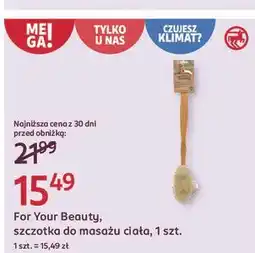 Rossmann Szczotka do masażu For Your Beauty oferta