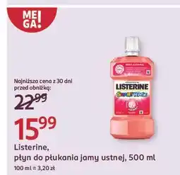 Rossmann Płyn do płukania ust mild berry Listerine Smart Rinse oferta